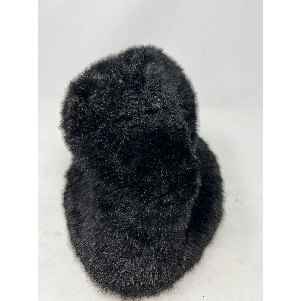 Faux Fur Black Winter Womans Hat